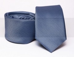 Rossini Slim Krawatte - Blau Gemustert 